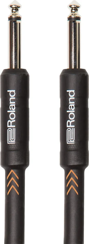 Roland RIC-B5, 5 Feet Long Black Series Instrument Cable, Straight 1/4-inch Connectors