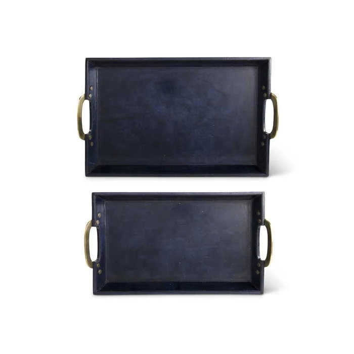 Royal Blue Leather Tray
