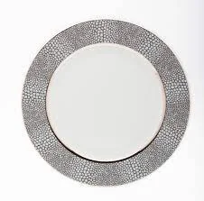 Royal Limoge Makassar Platinum Dessert Plate