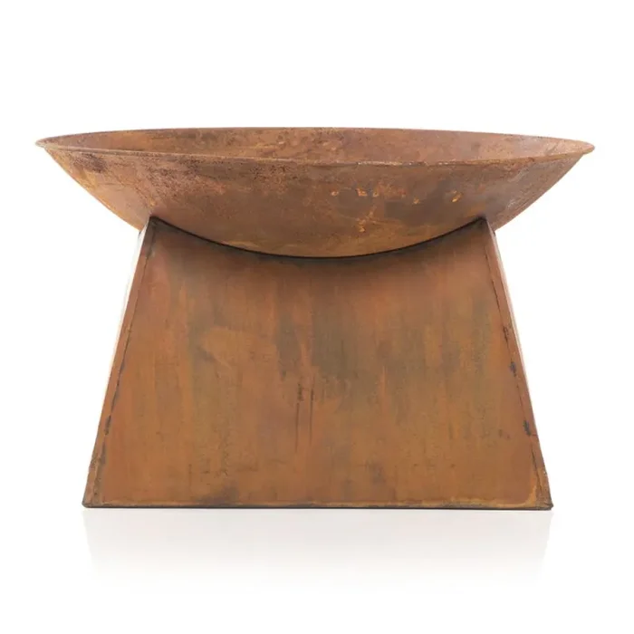 Rusted Metal Bowl Fire Pit