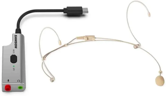 Samson SADEU1 Broadcast Headset Microphone with USB Adapter