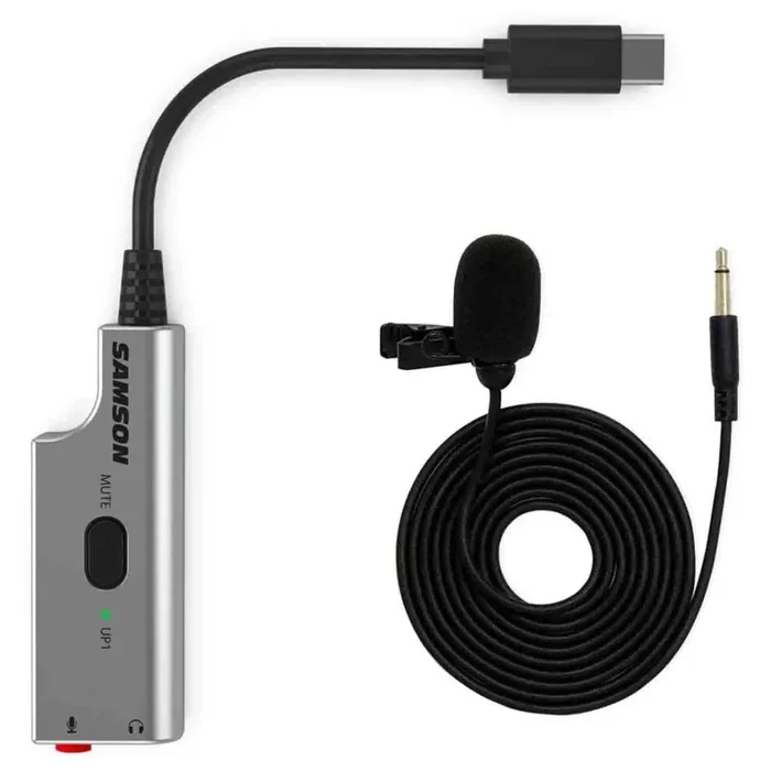 Samson SALMU1 Broadcast Lavalier Microphone with USB Adapter