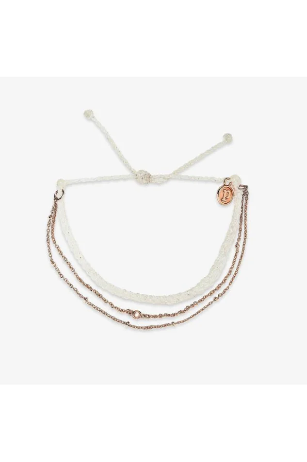 Satellite Chain Bracelet-White