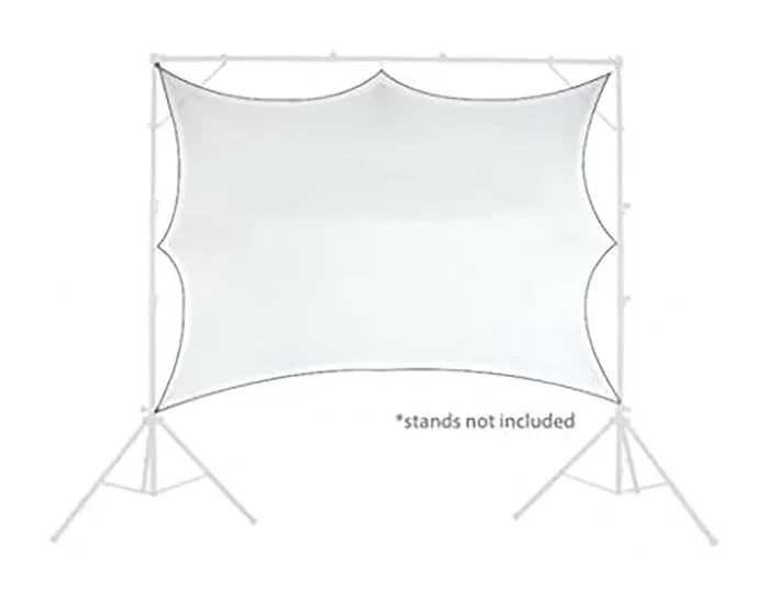 Scrim King SS-SCRN57W, 5×7 Foot Backdrop Screen – White Fashion