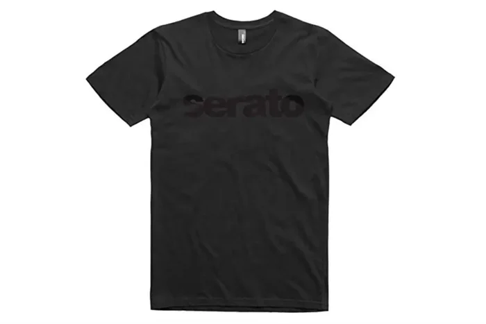 Serato Logo T-Shirt (Black Logo on Black Shirt), Men’s