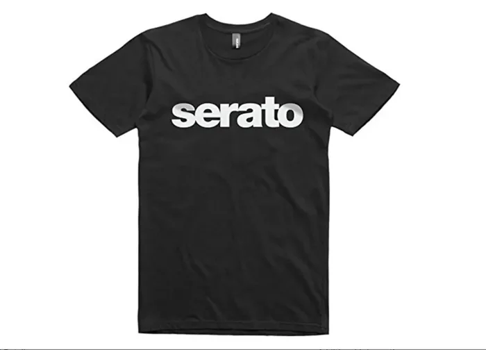 Serato Logo T-Shirt (White Logo on Black Shirt), Men’s Sale