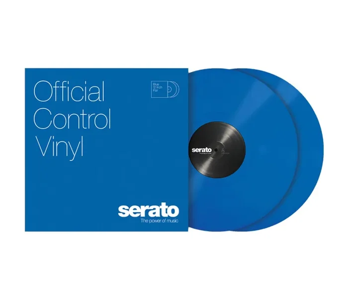 Serato SCV-PS-BLU-OV, 12″ Control Vinyl Pair – Blue
