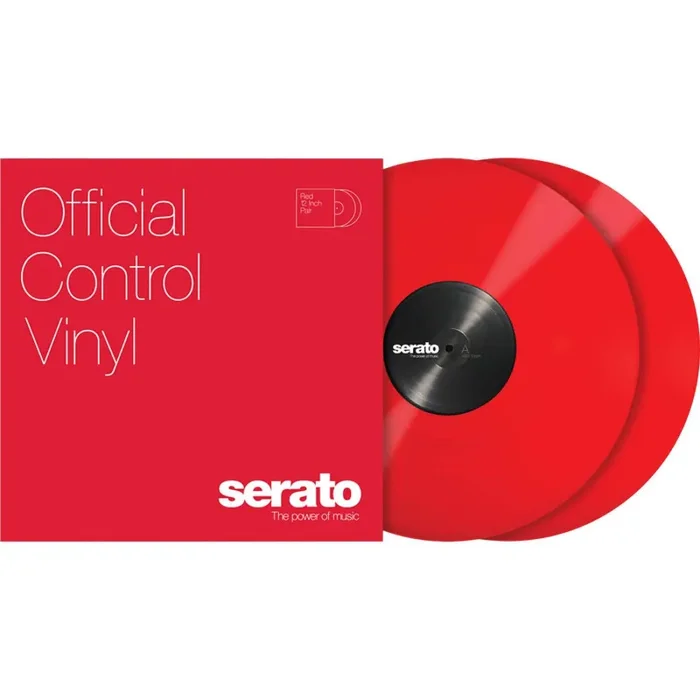 Serato SCV-PS-RED-OV 12″ Control Vinyl Pair – Red