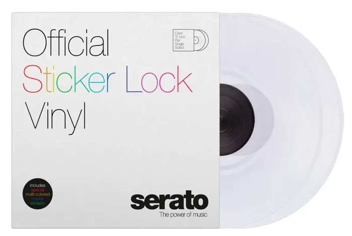 Serato SCV-PS-SL-BM Sticker Lock 12-Inch Control Vinyl pressing for Serato DJ – Pair - Image 2