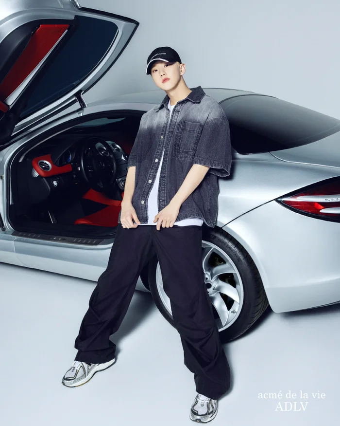 Seventeen Hoshi X Acme de la Vie Adlv – Oversize Washing Denim Short Sleeve Shirt