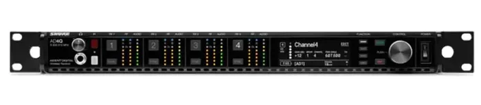 Shure AD4Q-DC Four Channel Digital Wireless Receiver with DC Power Module