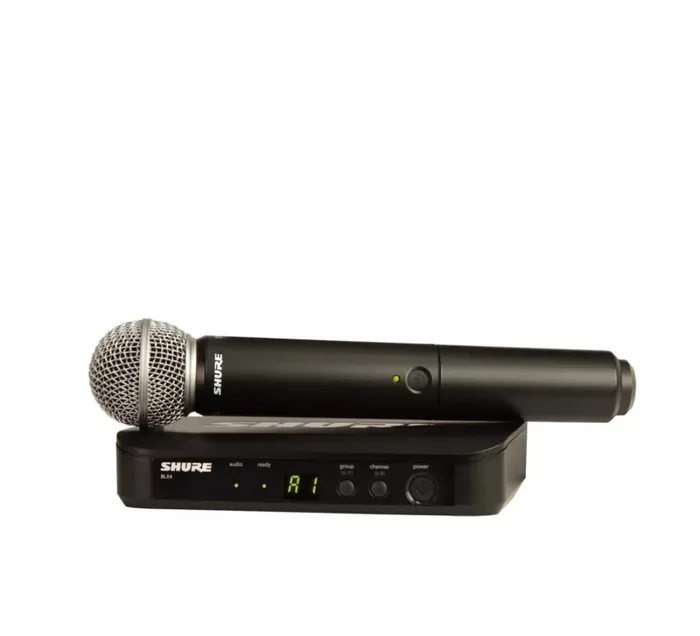 Shure BLX24/SM58-H9 Handheld Wireless Microphone System with SM58 – H9 (512-542 MHz)