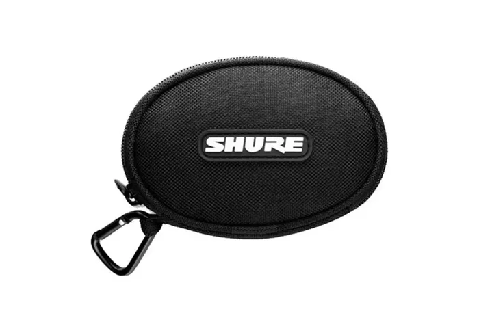 Shure EASCASE Soft Zippered Oval Earphone Case – Black