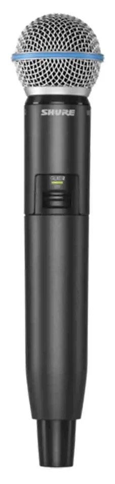 Shure GLXD2/B58-Z2 Digital Handheld Wireless Microphone Transmitter with Beta 58A Capsule