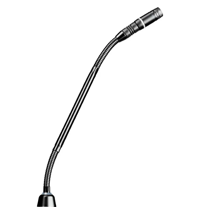 Shure MX415RLPDF/N, 15-Inch Dual Flex Modular Gooseneck Microphone with Top Light Ring – Black