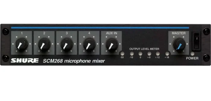 Shure SCM268 4-Channel Microphone Mixer