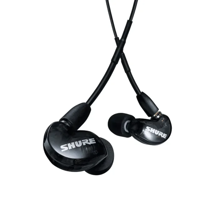 Shure SE215-K+UNI Black Sound Isolating Earphones With Universal 3.5 mm Earphone Communication Cable