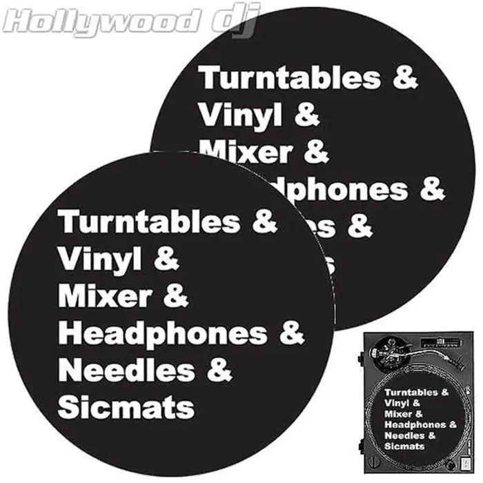 Sicmats DJ Turntable Slipmats ‘ESSENTIALS’ Slip Mat Set Sic Mats – Pair Online now