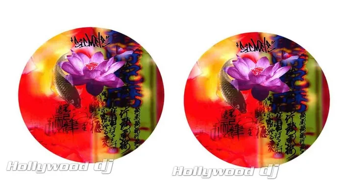 Sicmats DJ Turntable Slipmats ‘KOI’ Slip Mat Set Sic Mats – Pair