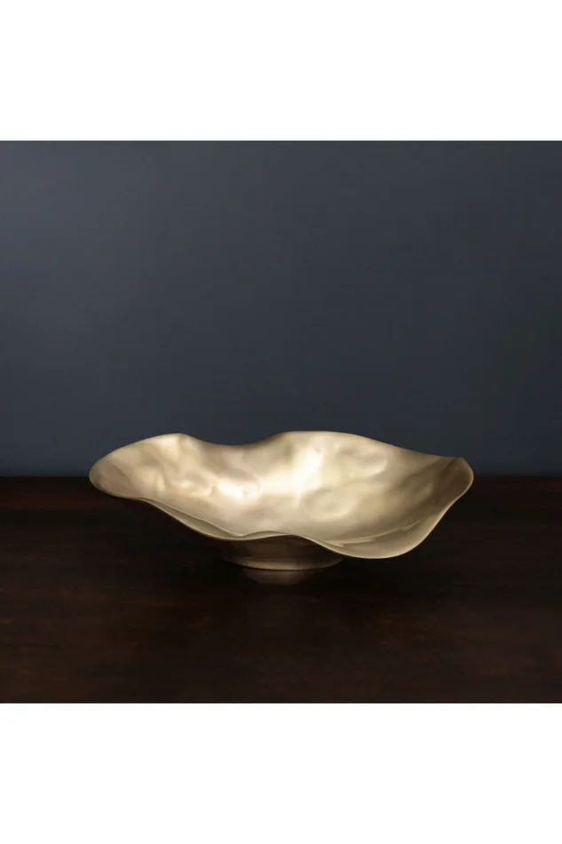 SIERRA MODERN Maia Medium Oval Bowl (Gold)