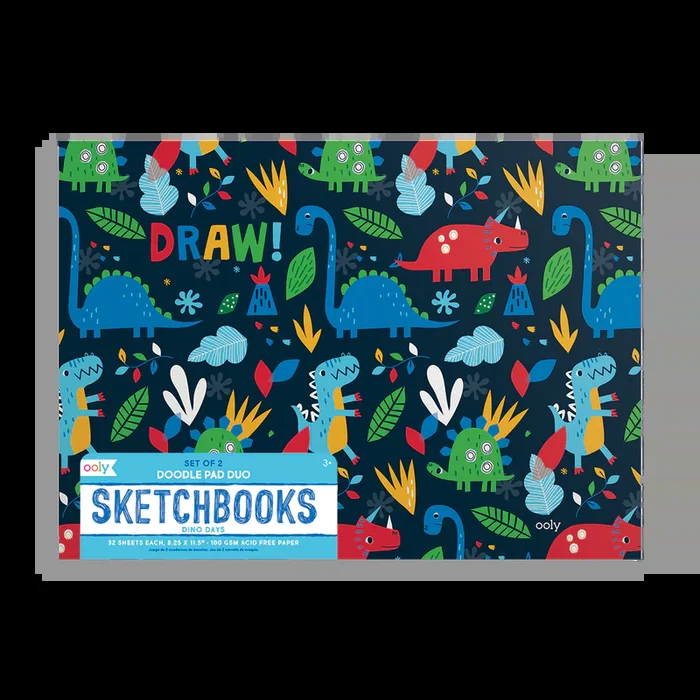 Sketchbook – Doodle Pad Duo: Dino Days (Set of 2)