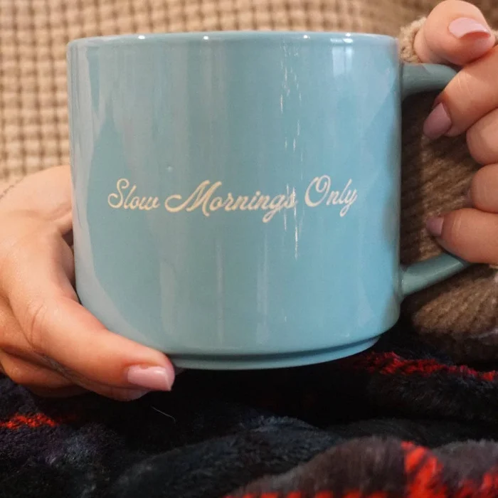“Slow Mornings Only” Coffee Mug