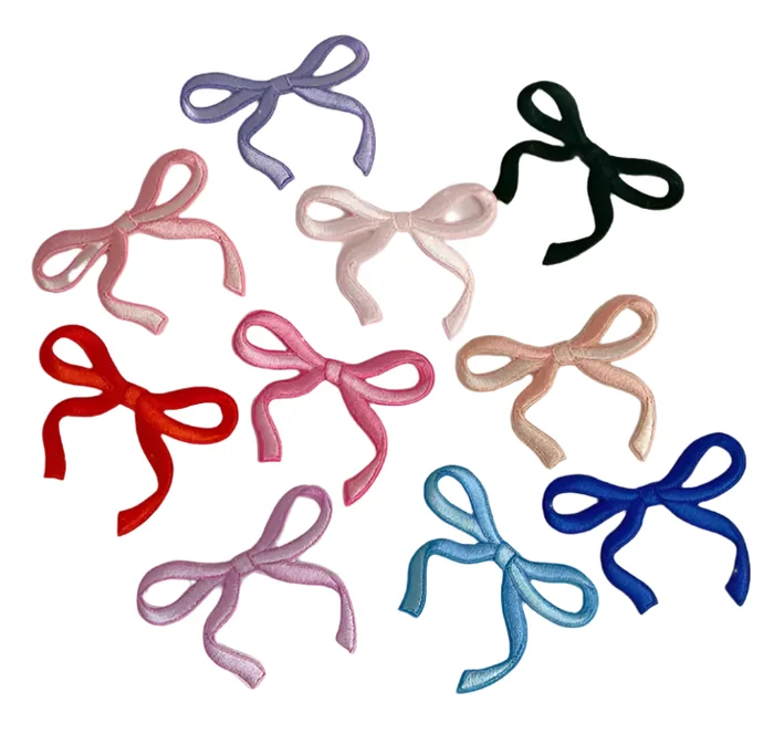 Small Bow Patch-Cream