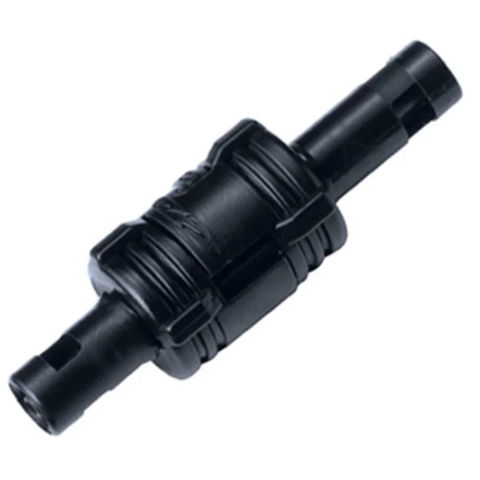 SMCD01MBLK Valved Inline Hose Barb Black Coupling Set 1/16 ID Barb Black