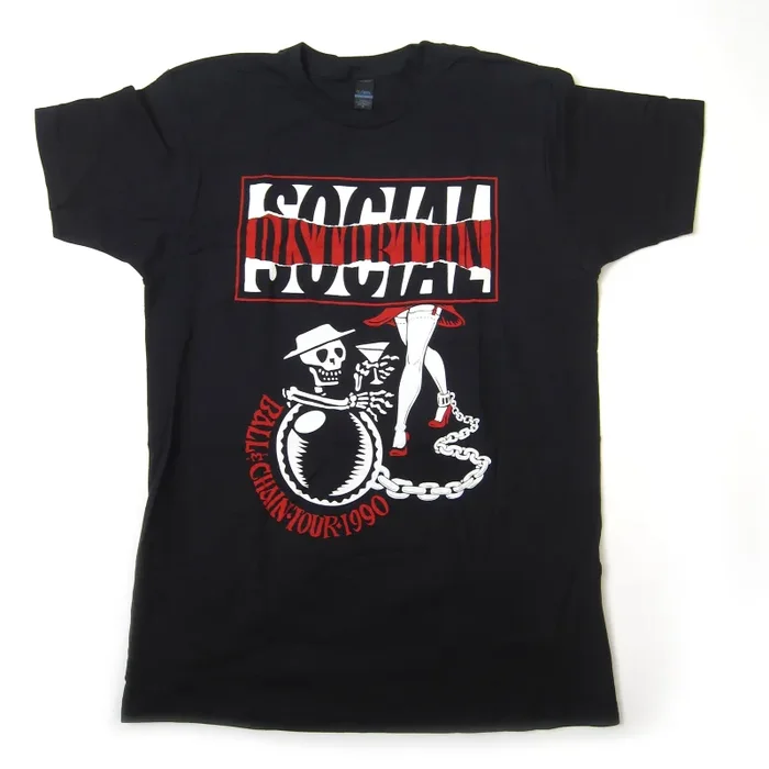Social Distortion: Ball & Chain Tour Shirt – Coal