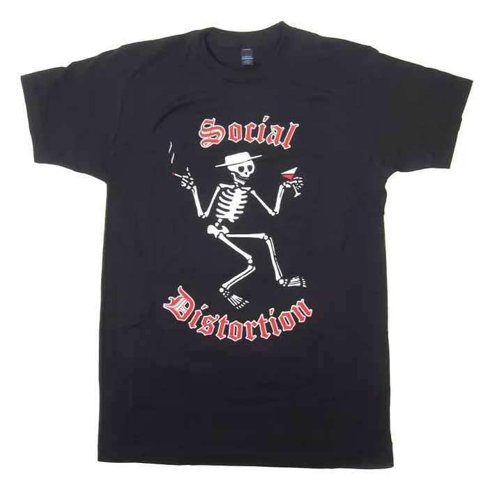 Social Distortion: Skelly Logo Shirt – Black