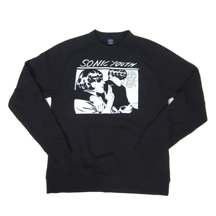 Sonic Youth: Goo Crewneck Sweatshirt – Black on Sale