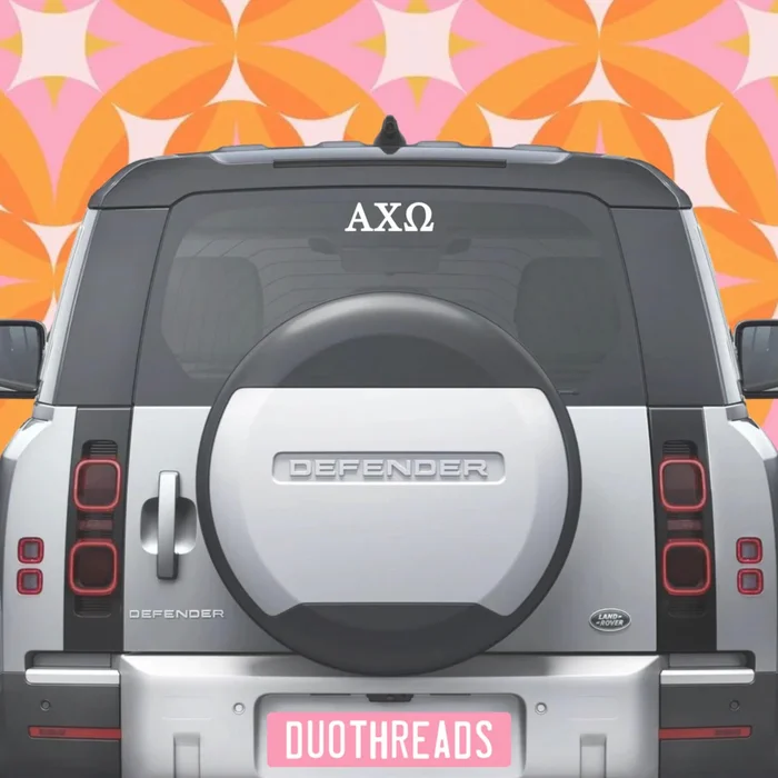 Sorority Auto Decal