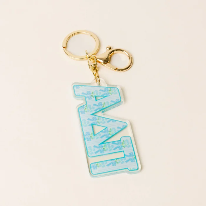 Sorority Oh So Fancy Letter Acrylic Keychain: Alpha Delta Pi