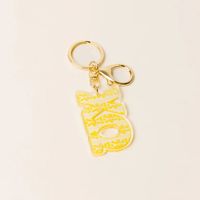 Sorority Oh So Fancy Letter Acrylic Keychain: Chi Omega