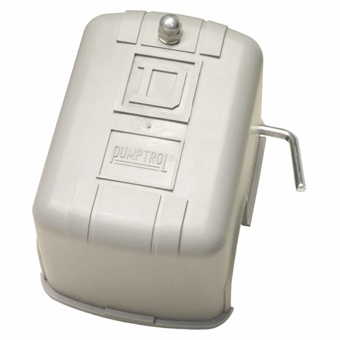 Square D Pressure Switch, Hi Press NC, DPST, 20/40 PSI adjustable, ON/OFF Lever, Diaphragm 9013FSG2J20M1