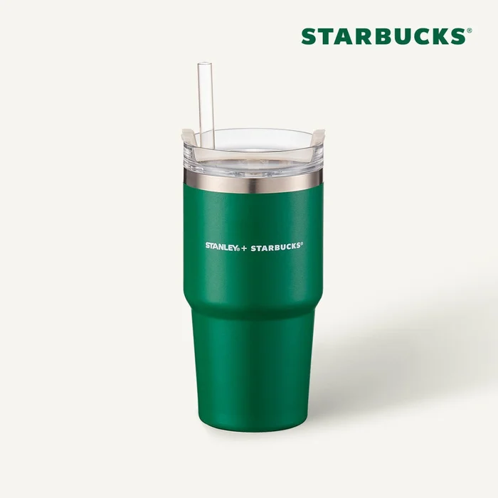 Starbucks Korea – SS Stanley Green Quencher Tumbler 591ml