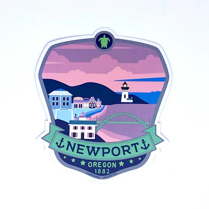 Sticker – Newport Oregon – 4″ Vinyl