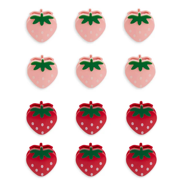Strawberry Bag Clips 12pc