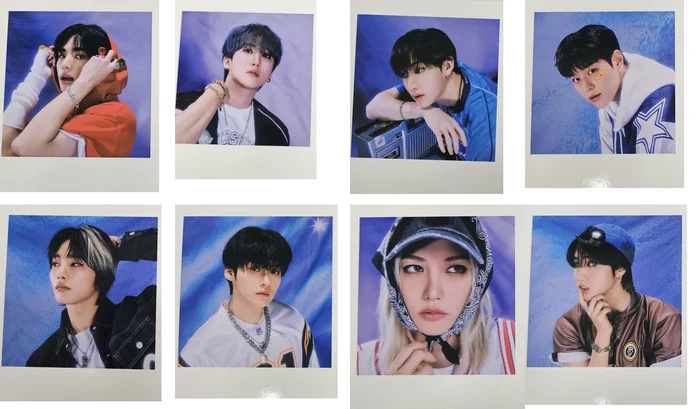 Stray Kids 2025 Season’s Greetings OT8 Polaroid Photocard Set