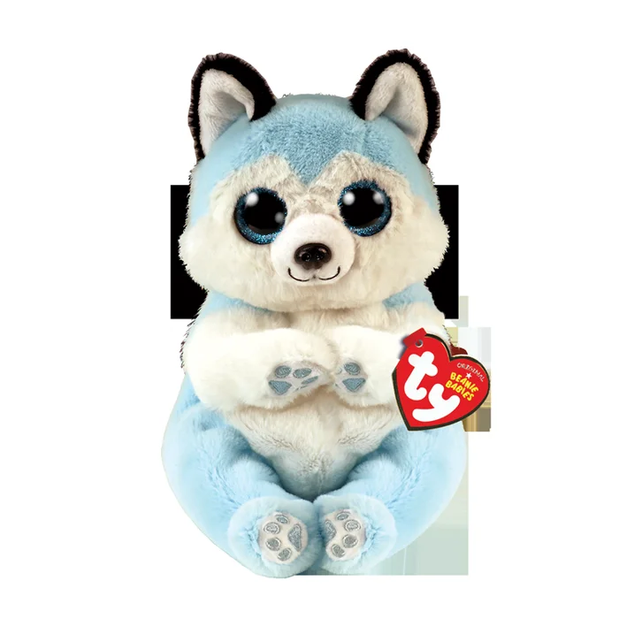 Stuffed Animal – Beanie Baby Thunder Blue Husky 8″