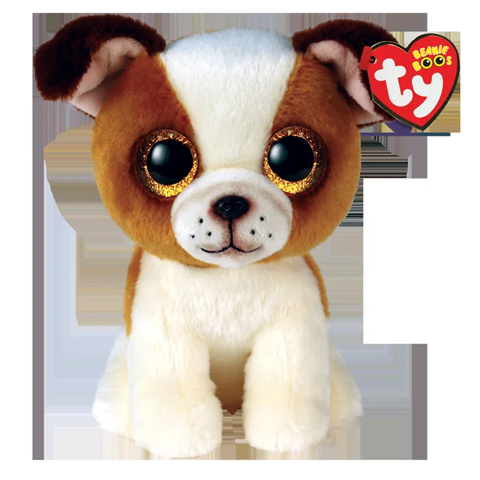 Stuffed Animal – Beanie Boo Hugo the Brown & White Dog 6″