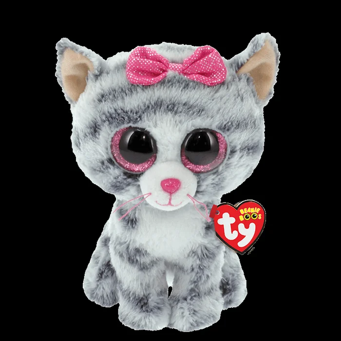 Stuffed Animal – Beanie Boo Kiki Grey Cat 16″
