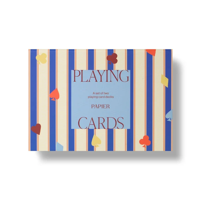 Suits & Stripes Playing Cards, Set of 2