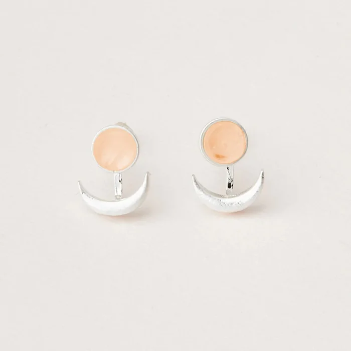Sunstone/Silver Moonphase Ear Jacket