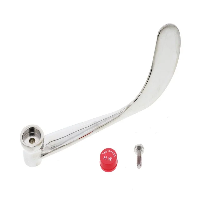 T&S Brass B-WH6H Chrome Plated 6″ Wrist Action Handle, Hot Index