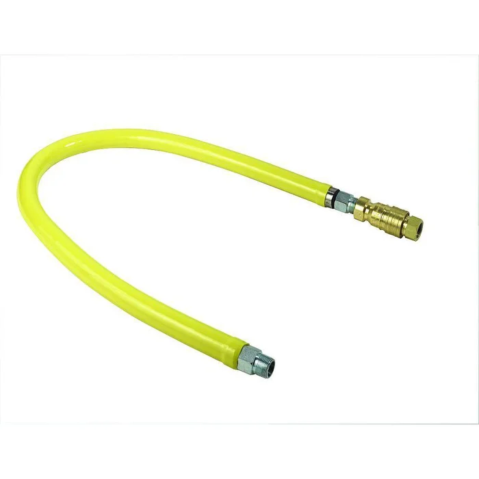 T&S Brass HG-4D-72 Safe-T-Link Gas Hose, Quick Disconnect to FreeSpin, 3/4 NPT x 72″L