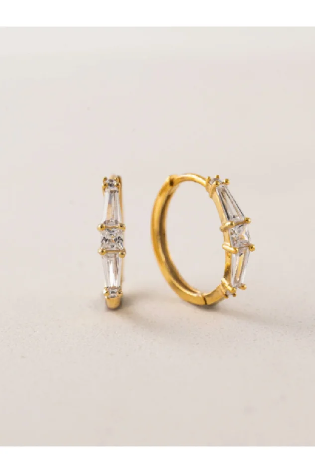 TAMARA HOOP EARRINGS-GOLD