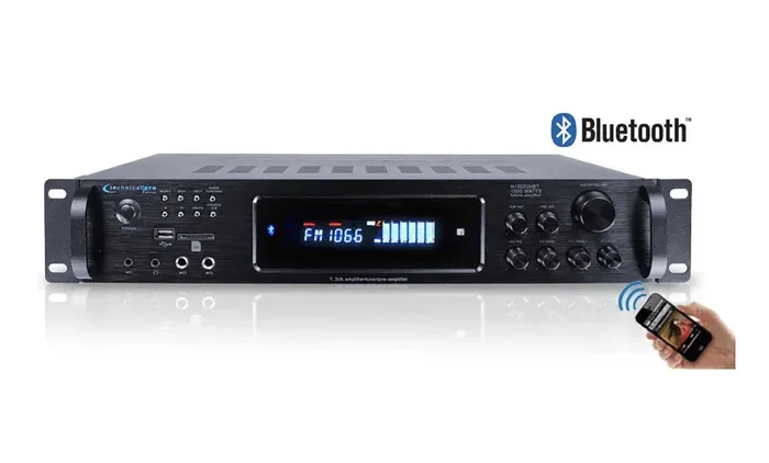 Technical Pro H4502HD Digital Hybrid Amplifier, Preamp, and Tuner with USB, SD, and Bluetooth