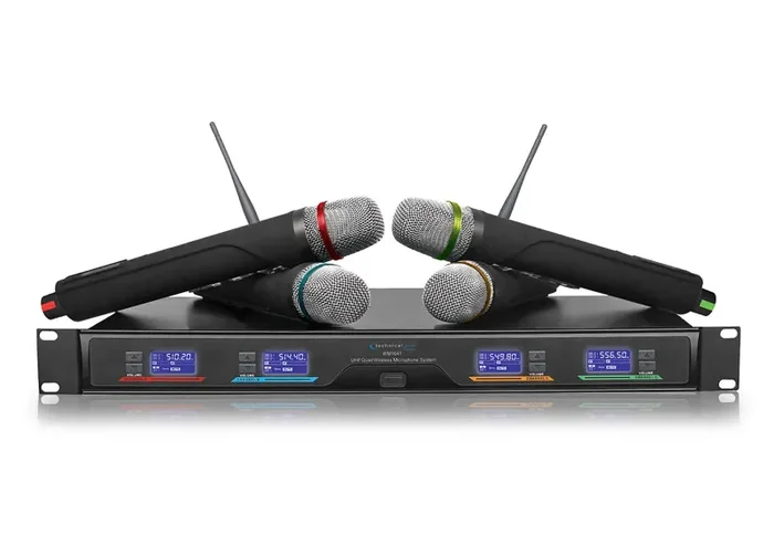 Technical Pro WM1641 UHF Professional Quad Wireless Microphone System