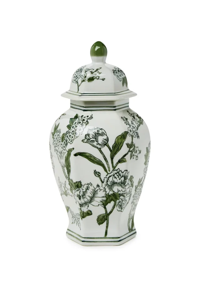 TEMPLE JAR (GREEN & WHITE)